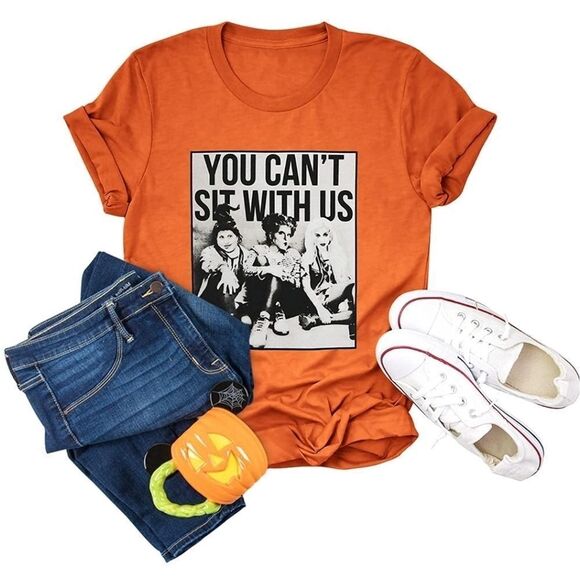 New Small You Can't Sit With Us Hocus Pocus Sanderson Sisters Tee T-Shir… - Picture 1 of 6